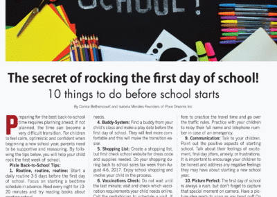 THE SECRET OF ROCKING THE FIRST DAY OF SCHOOL